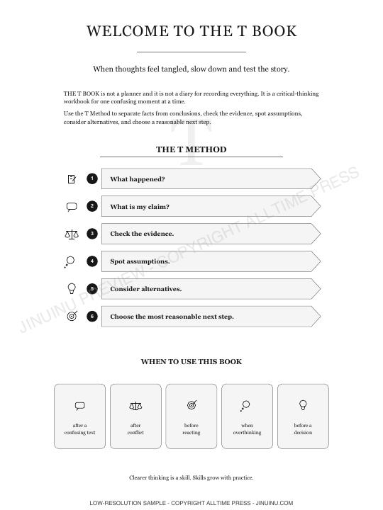 Latest English edition: welcome and the T Method